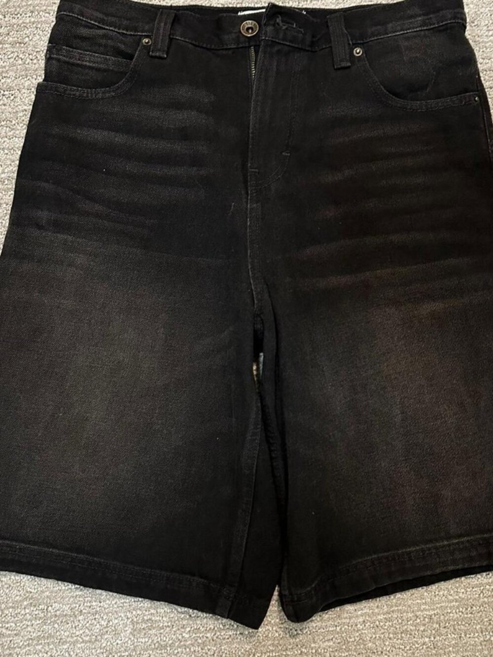 Black BDG denim shorts